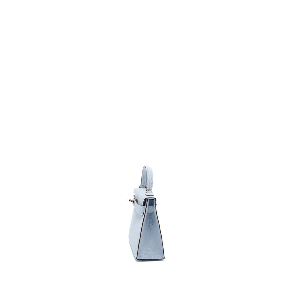 HERMES MINI KELLY II EPSOM BLUE BRUME SHW