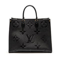 LOUIS VUITTON ONTHEGO GM MONOGRAM EMPREINTE LEATHER BLACK GHW
