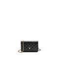 CHANEL CLASSIC WALLET ON CHAIN CAVIAR BLACK GHW (MICROCHIP)