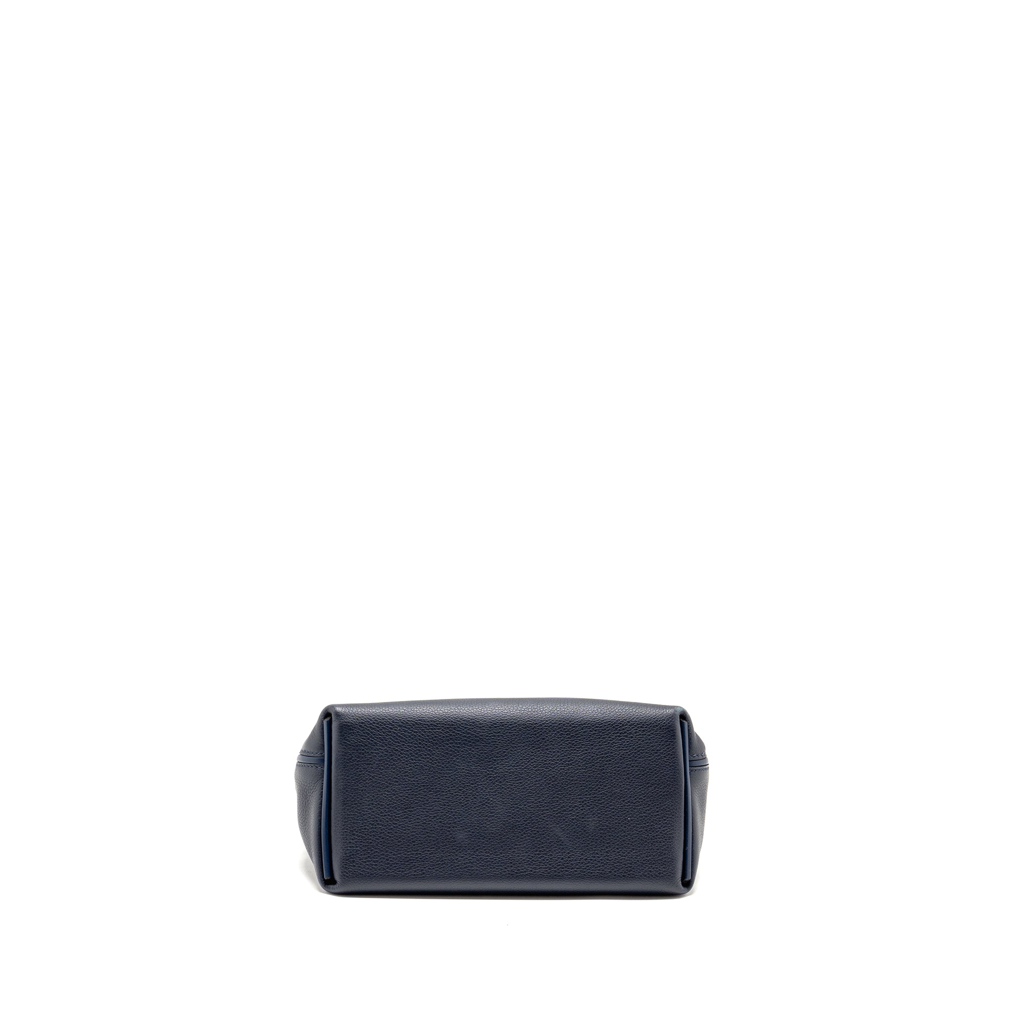 HERMES MINI 2424 24/24-21 BAG EVERCOLOR BLUE NUIT GHW