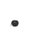 CHANEL MINI ZIPPER COIN PURSE CAVIAR NAVY LGHW