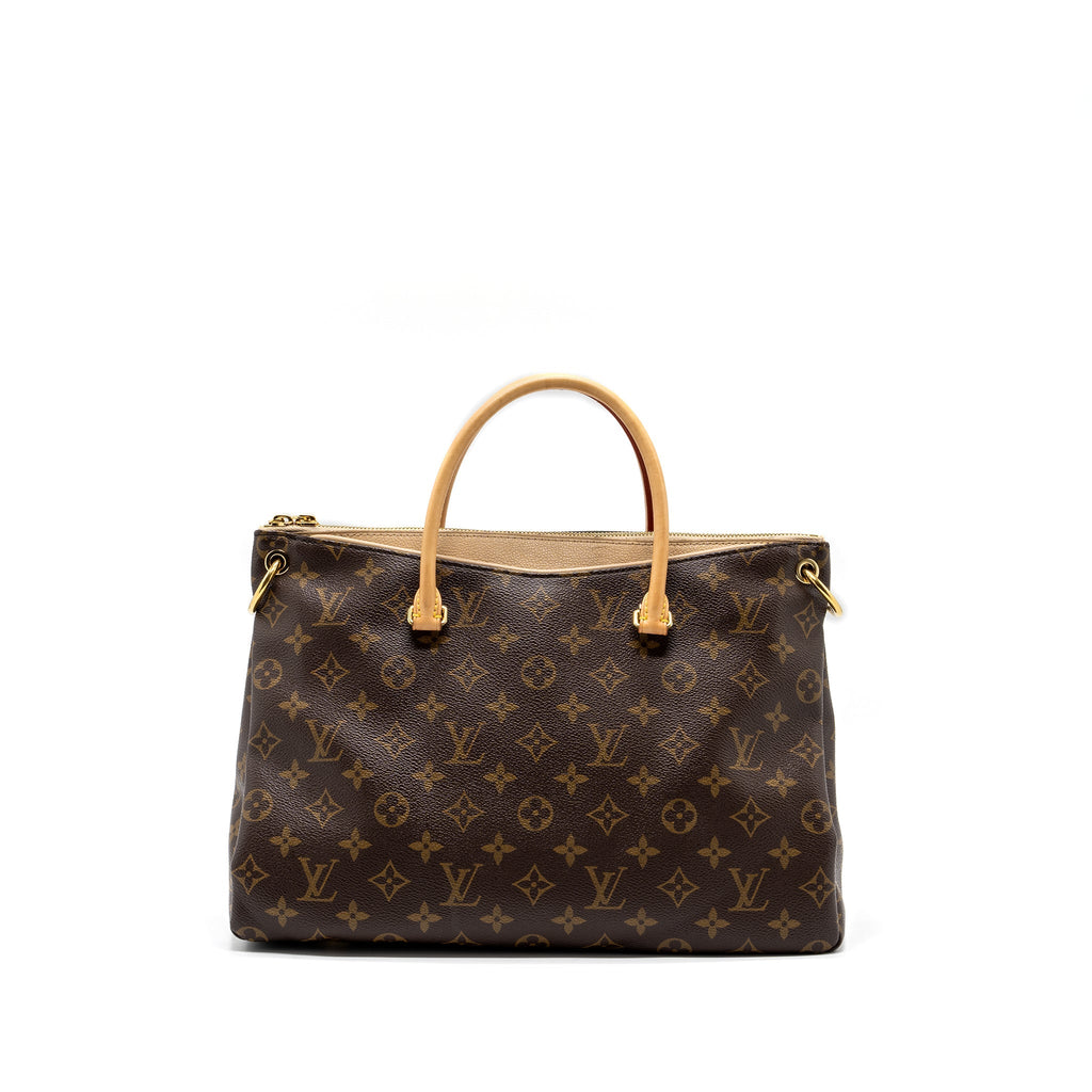 LOUIS VUITTON PALLAS DUNE TOTE BAG MONOGRAM CANVAS / BEIGE GHW