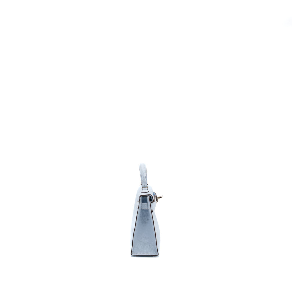 HERMES MINI KELLY II EPSOM BLUE BRUME SHW