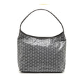 GOYARDBOHEME HOBO BAG GOYARDINE CANVAS/CALFSKIN GRIS SHW