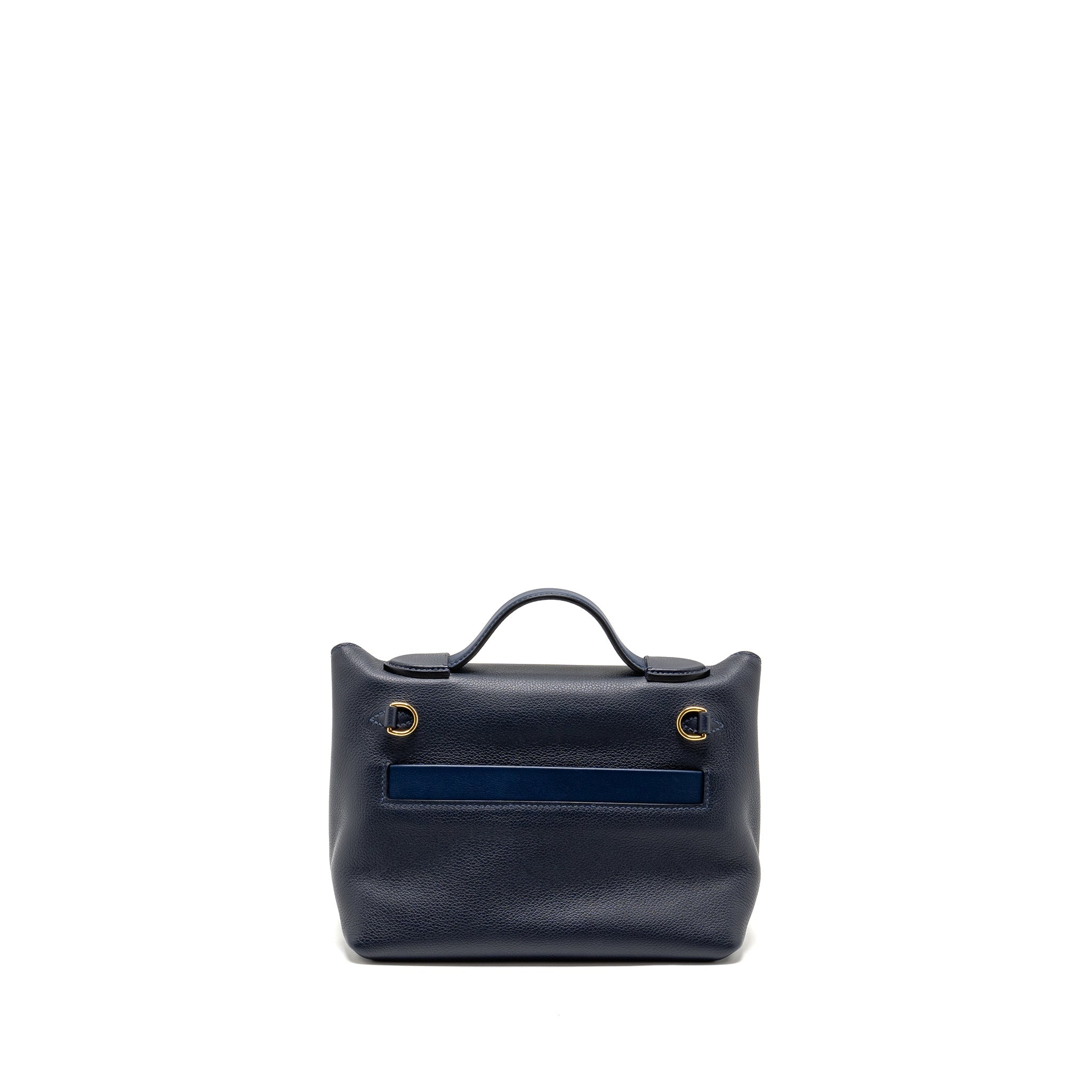 HERMES MINI 2424 24/24-21 BAG EVERCOLOR BLUE NUIT GHW