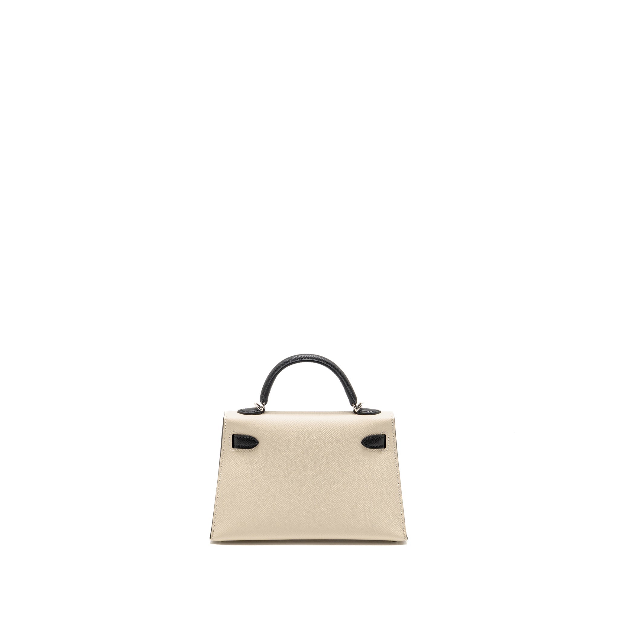 HERMES MINI KELLY II EPSOM CRAIE / BLACK SHW