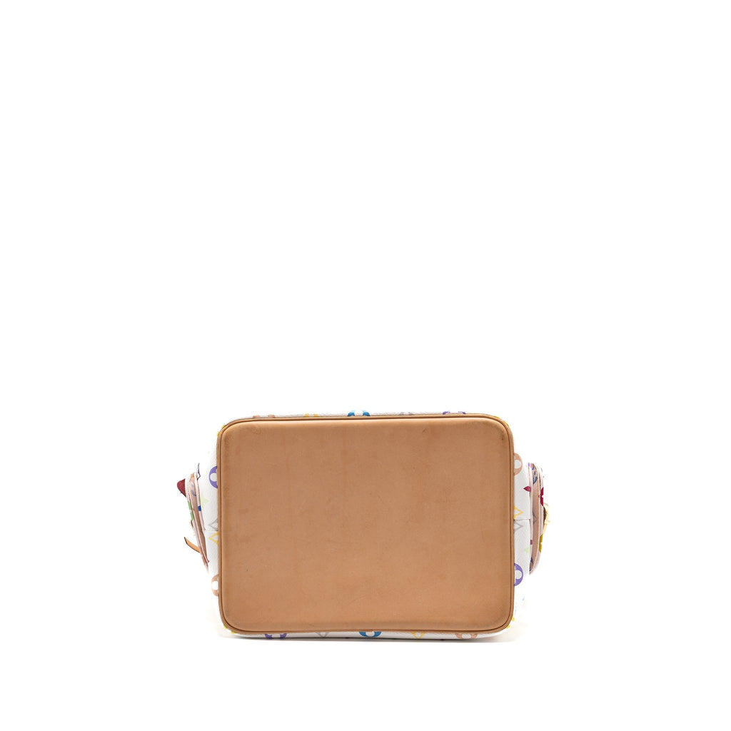 LOUIS VUITTON VINTAGE PETIT NOE SHOULDER BAG MULTICOLOUR MONOGRAM CANVAS WHITE GHW