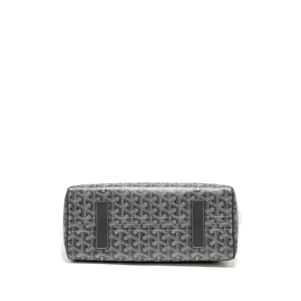 GOYARD ROUETTE SOUPLE PM BAG GOYARDLINE CANVAS / CALFSKIN GREY SHW