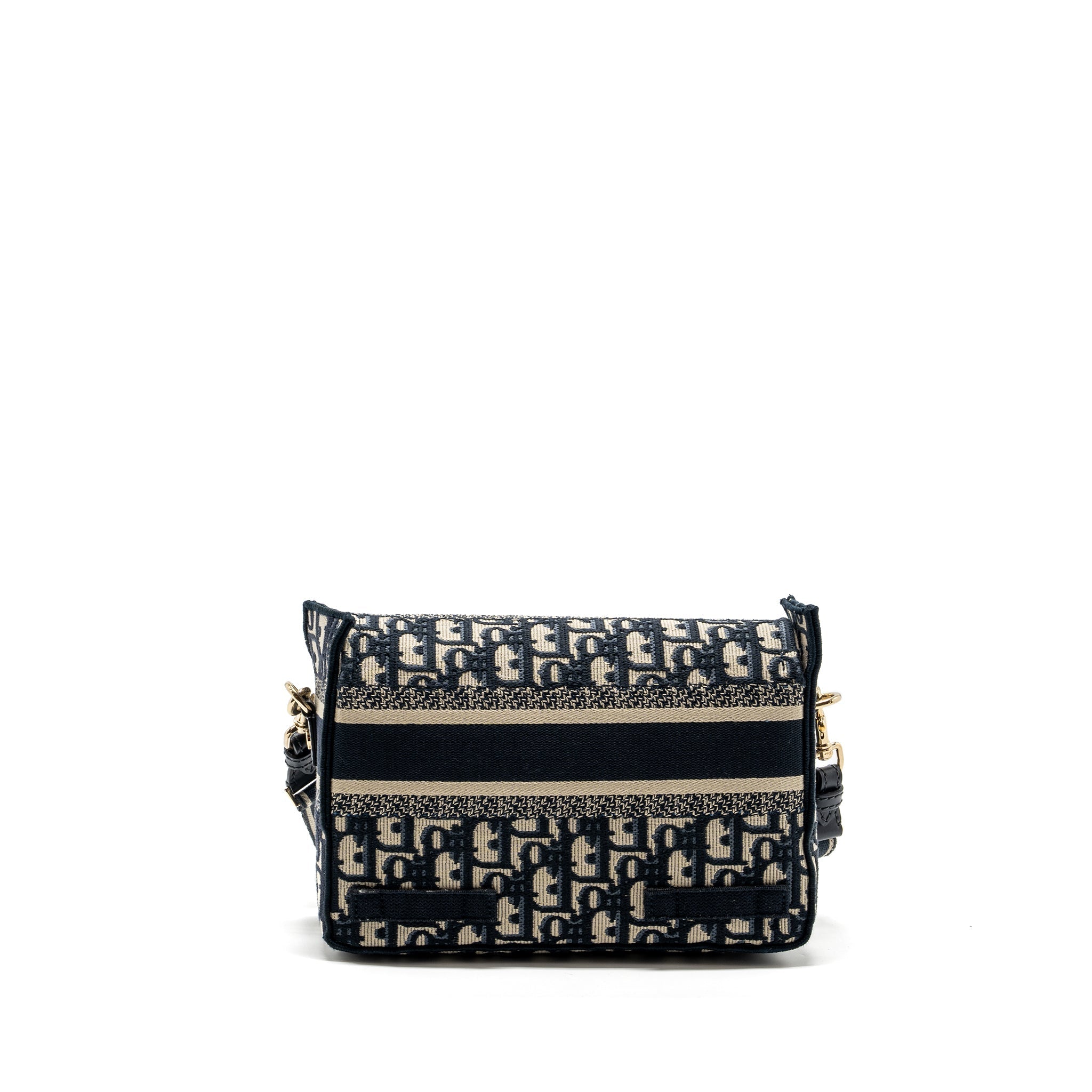 DIOR SMALL DIORCAMP BAG BLUE DIOR OBLIQUE EMBROIDERY GHW