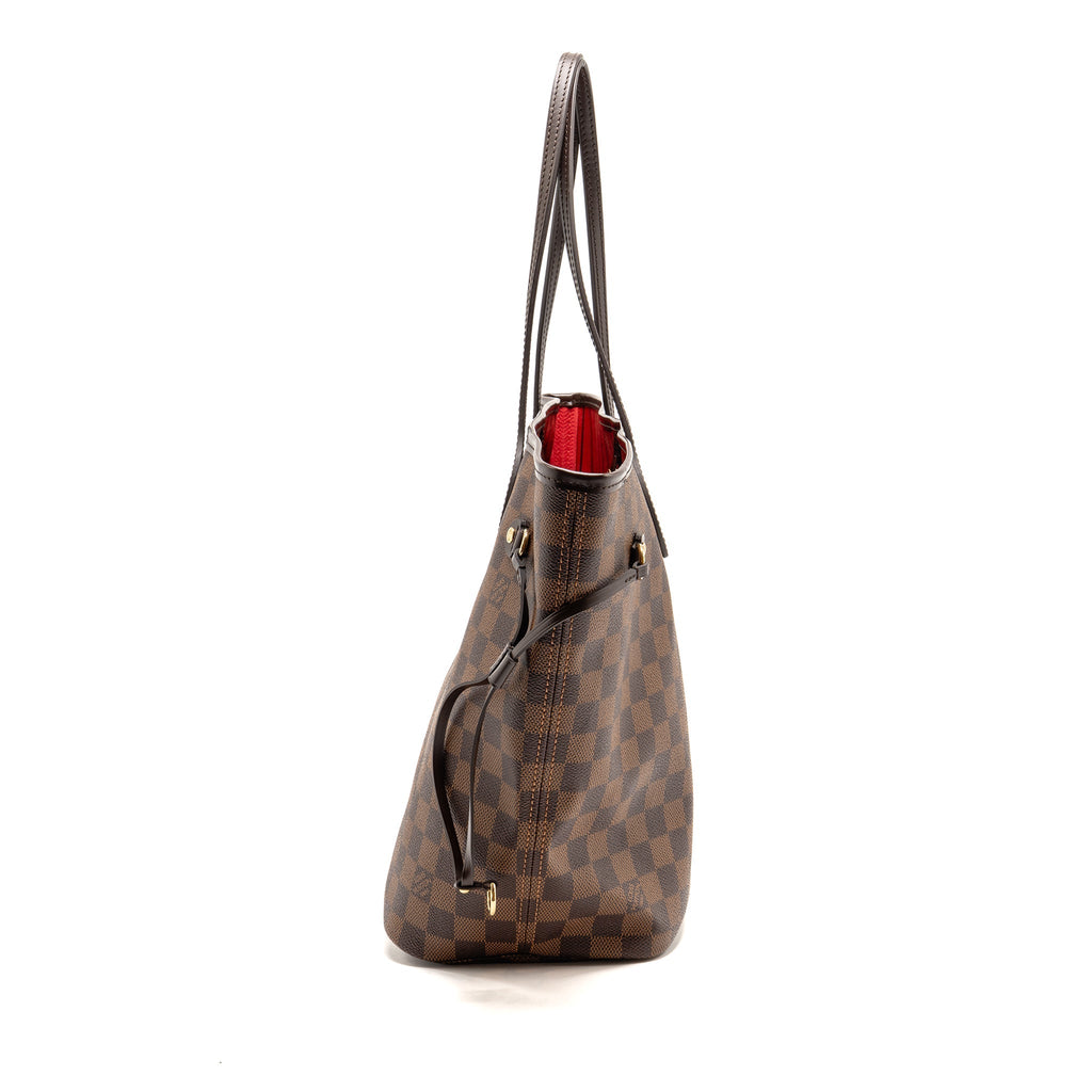 LOUIS VUITTON NEVERFULL MM DAMIER EBENE CANVAS GHW