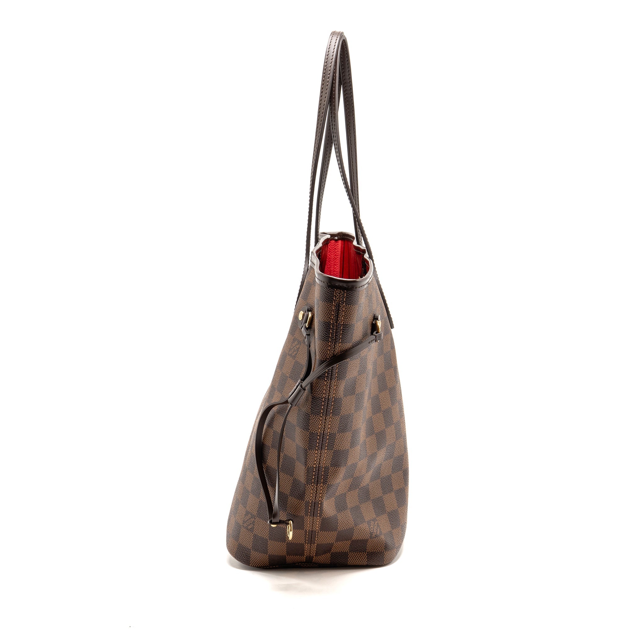 LOUIS VUITTON NEVERFULL MM DAMIER EBENE CANVAS GHW