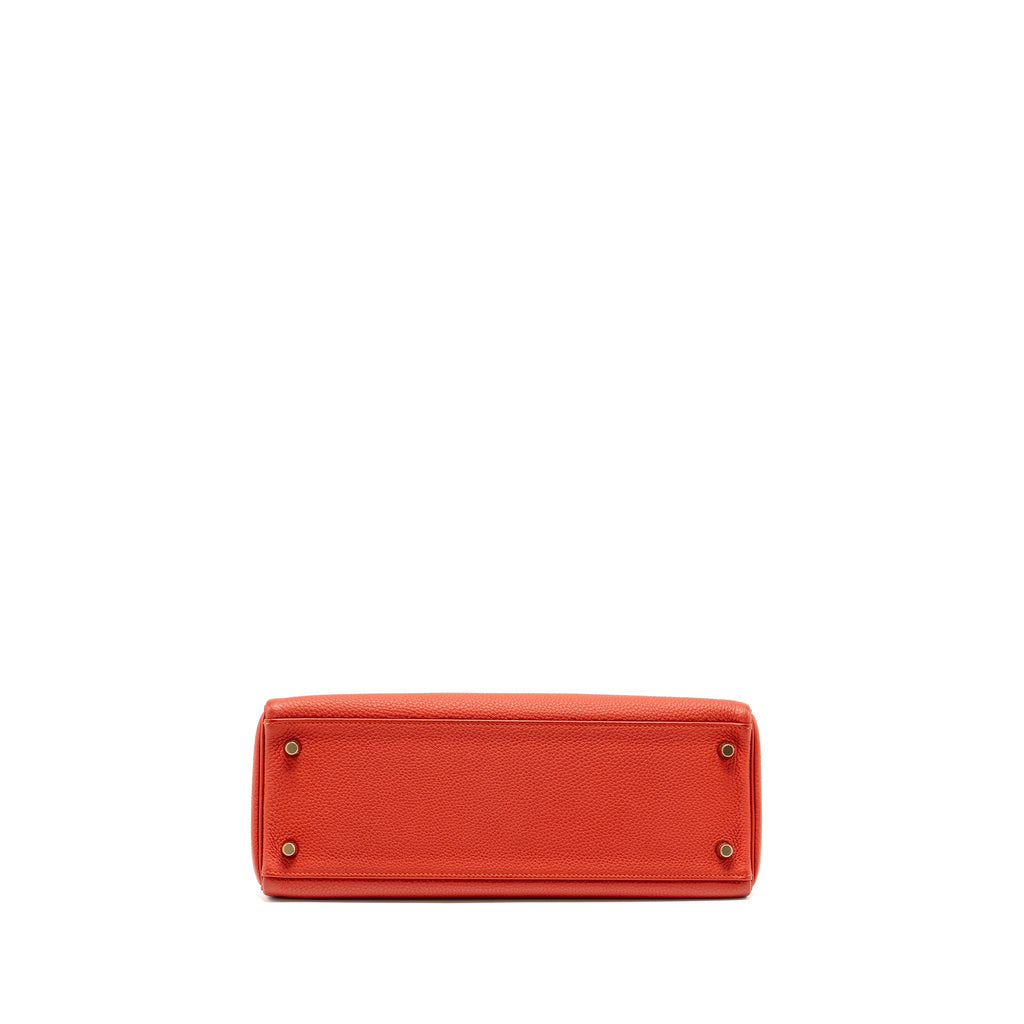 HERMES KELLY 32 TOGO 5E VERMILLION GHW