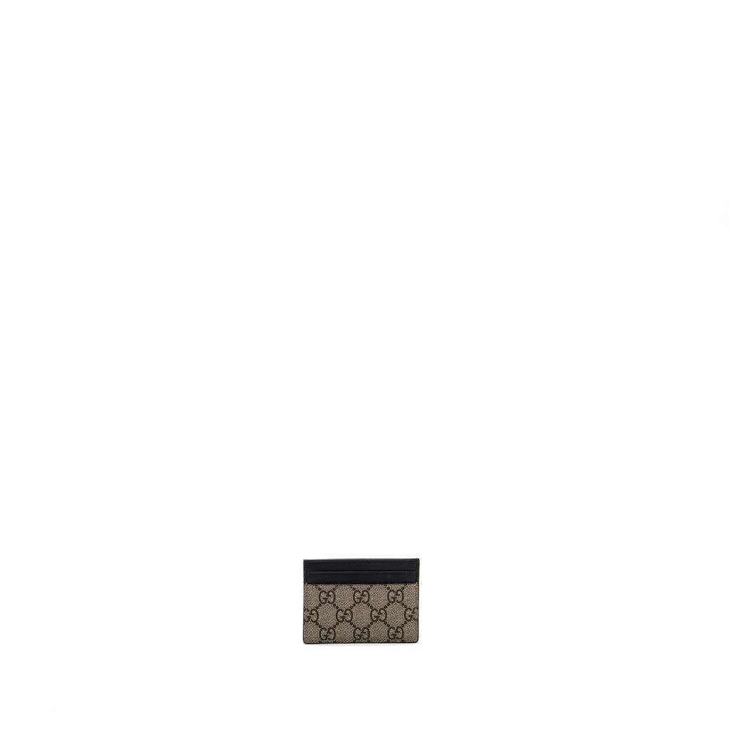GUCCI TIGER PRINT GG SUPREME CARD HOLDER