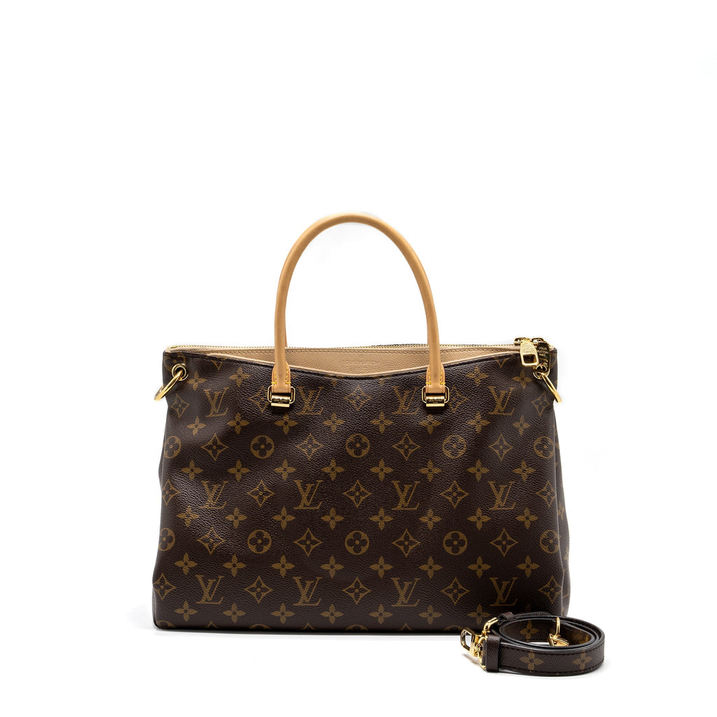 LOUIS VUITTON PALLAS DUNE TOTE BAG MONOGRAM CANVAS / BEIGE GHW