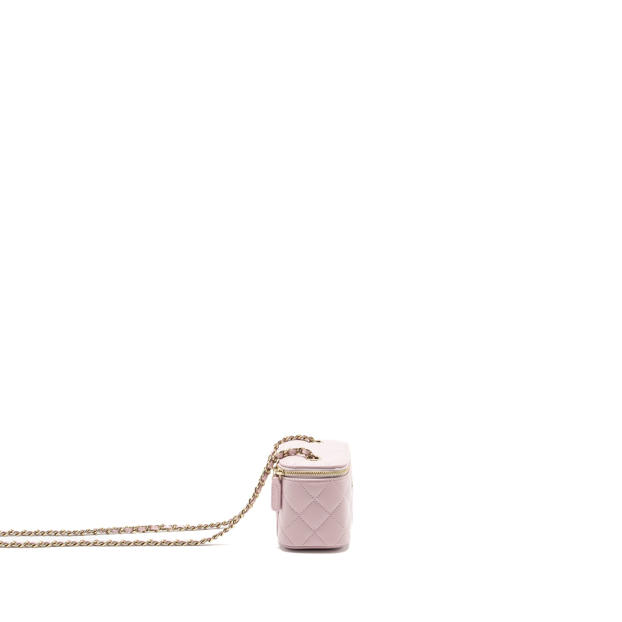 CHANEL MINI VANITY WITH CHAIN CAVIAR PINK LGHW