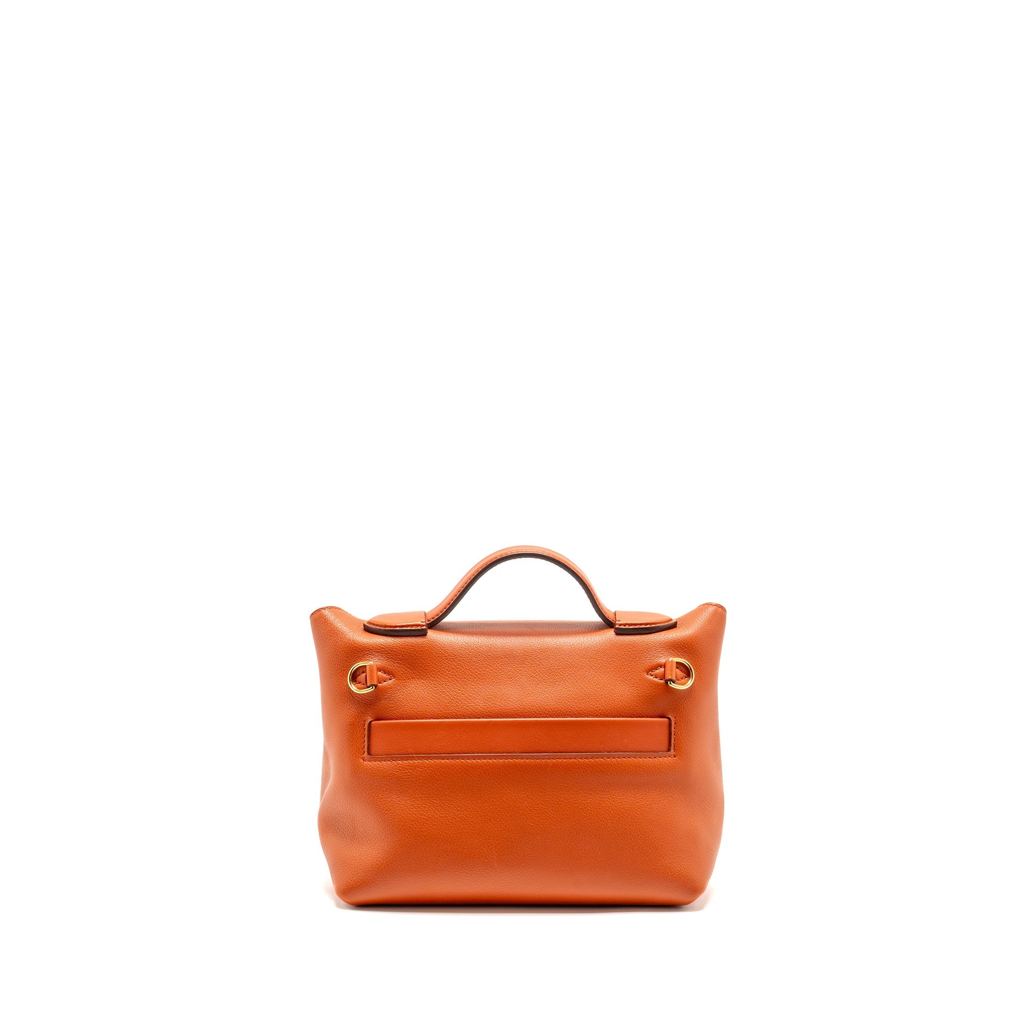 HERMES MINI 24/24 2424-21 BAG EVERCOLOR/ SWIFT TERRE/ CAPUCINE / ANEMONE GHW