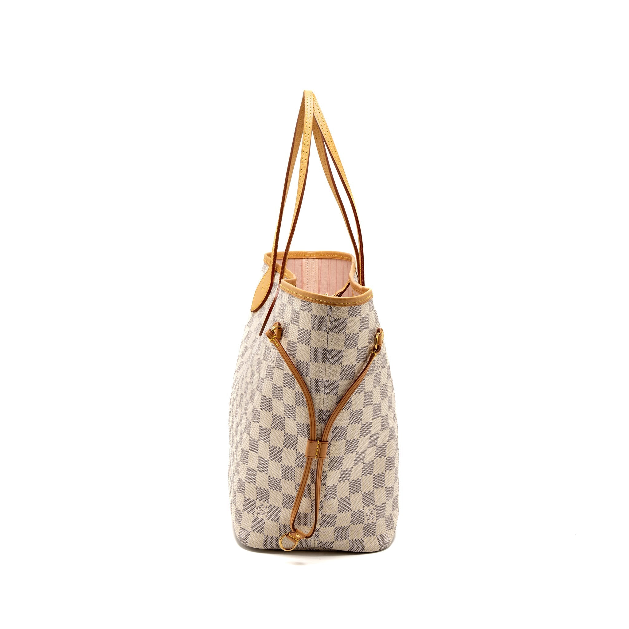 LOUIS VUITTON NEVERFULL MM DAMIER AZUR CANVAS GHW