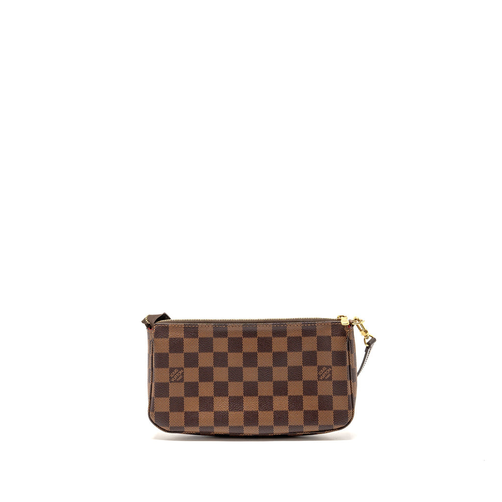 LOUIS VUITTON POCHETTE ACCESSOIRES DAMIER EBENE CANVAS GHW