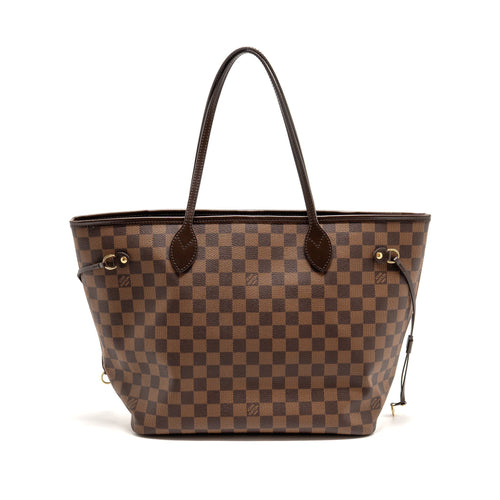 LOUIS VUITTON NEVERFULL MM DAMIER EBENE CANVAS GHW