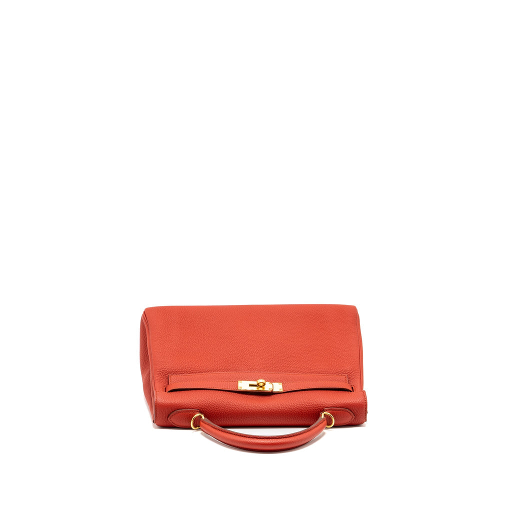 HERMES KELLY 32 TOGO 5E VERMILLION GHW