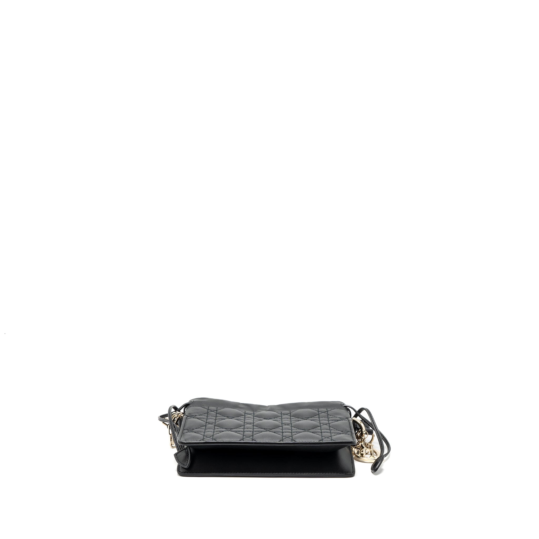 DIOR MILLY CROSSBODY BAG LAMBSKIN BLACK LGHW