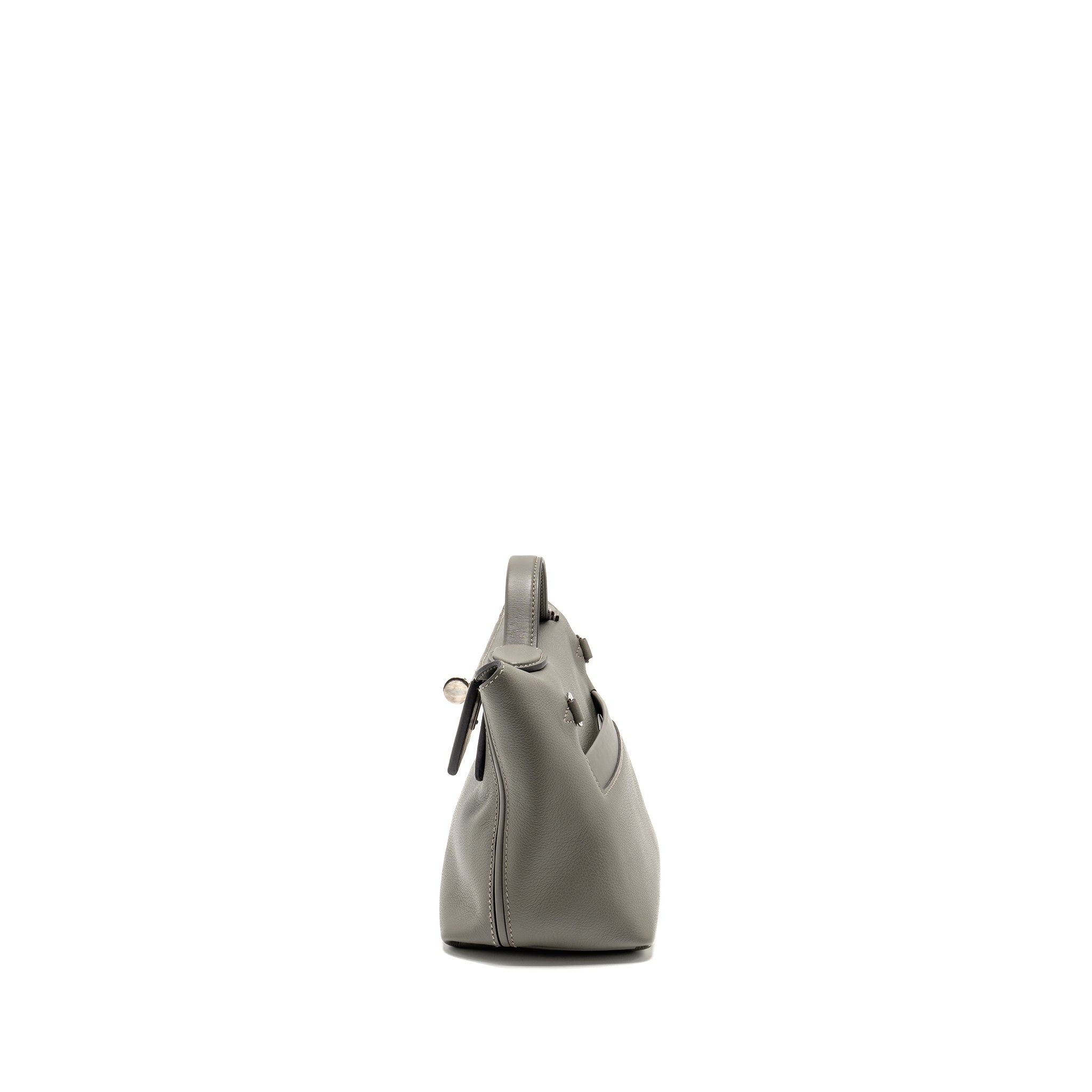 HERMES MINI 2424 24/24-21 BAG EVERCOLOR/SWIFT GRIS MEYER SHW