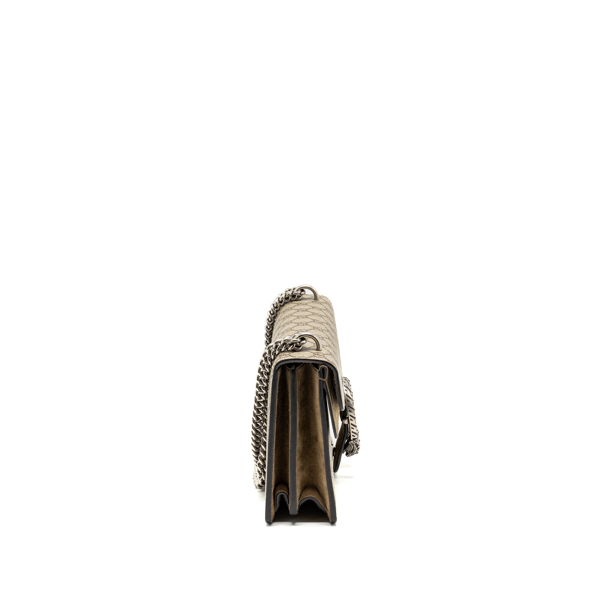 GUCCI DIONYSUS GG SHOULDER BAG GG SUPREME CANVAS / SUEDE BEIGE SHW