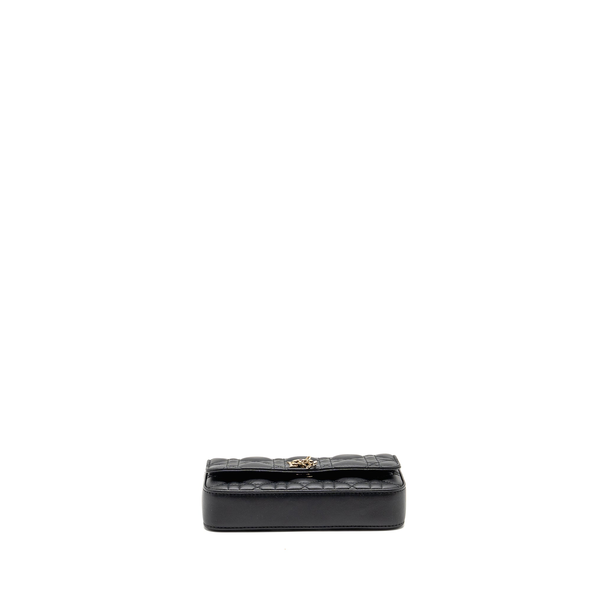 DIOR MY DIOR - DIOR TALK PHONE POUCH LAMBSKIN BLACK LGHW