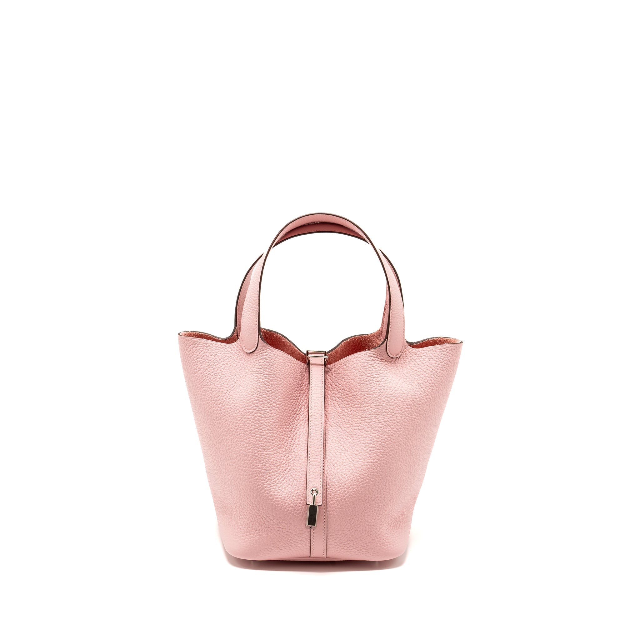 HERMES PICOTIN 22 LOCK BAG CLEMENCE ROSE SAKURA SHW