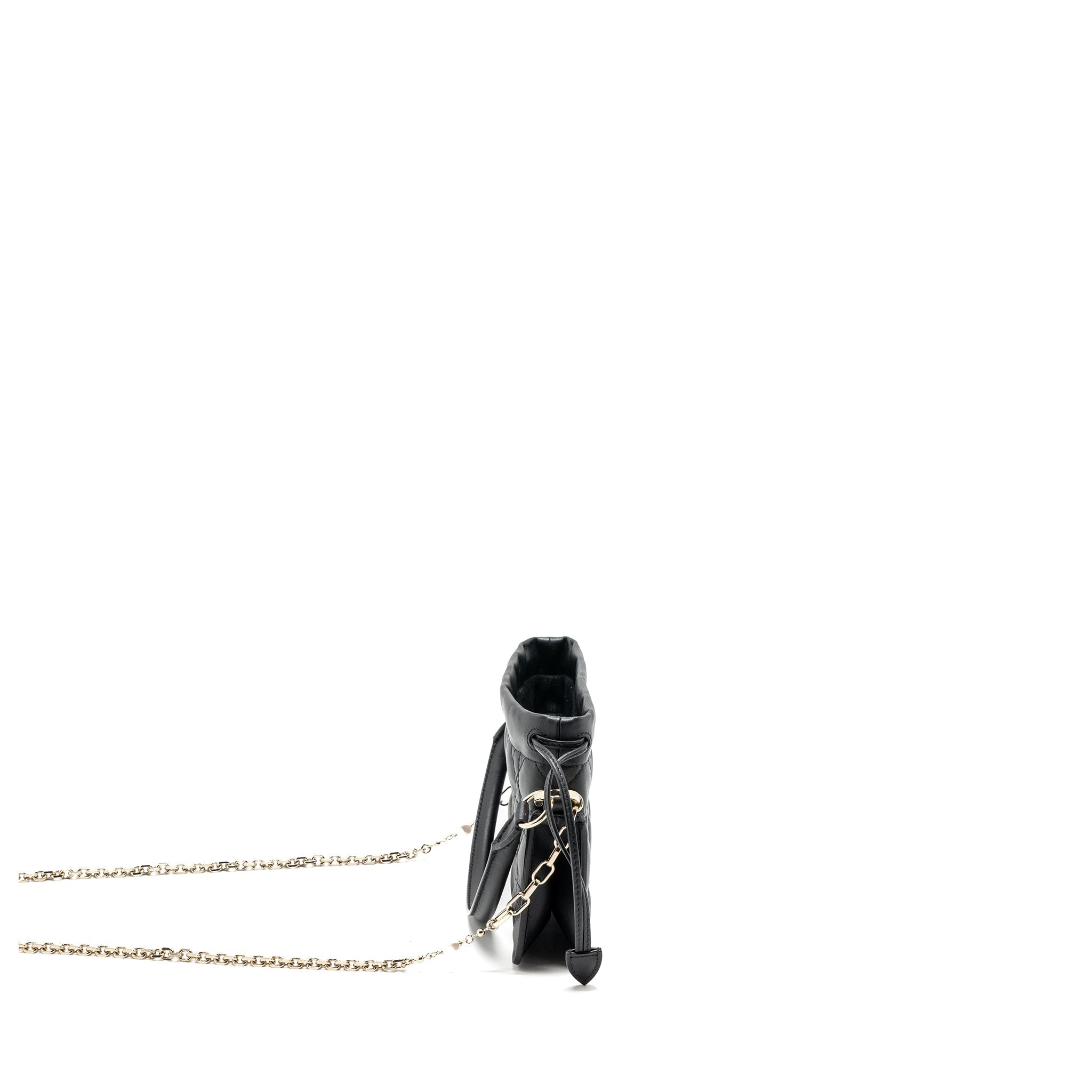 DIOR MILLY CROSSBODY BAG LAMBSKIN BLACK LGHW