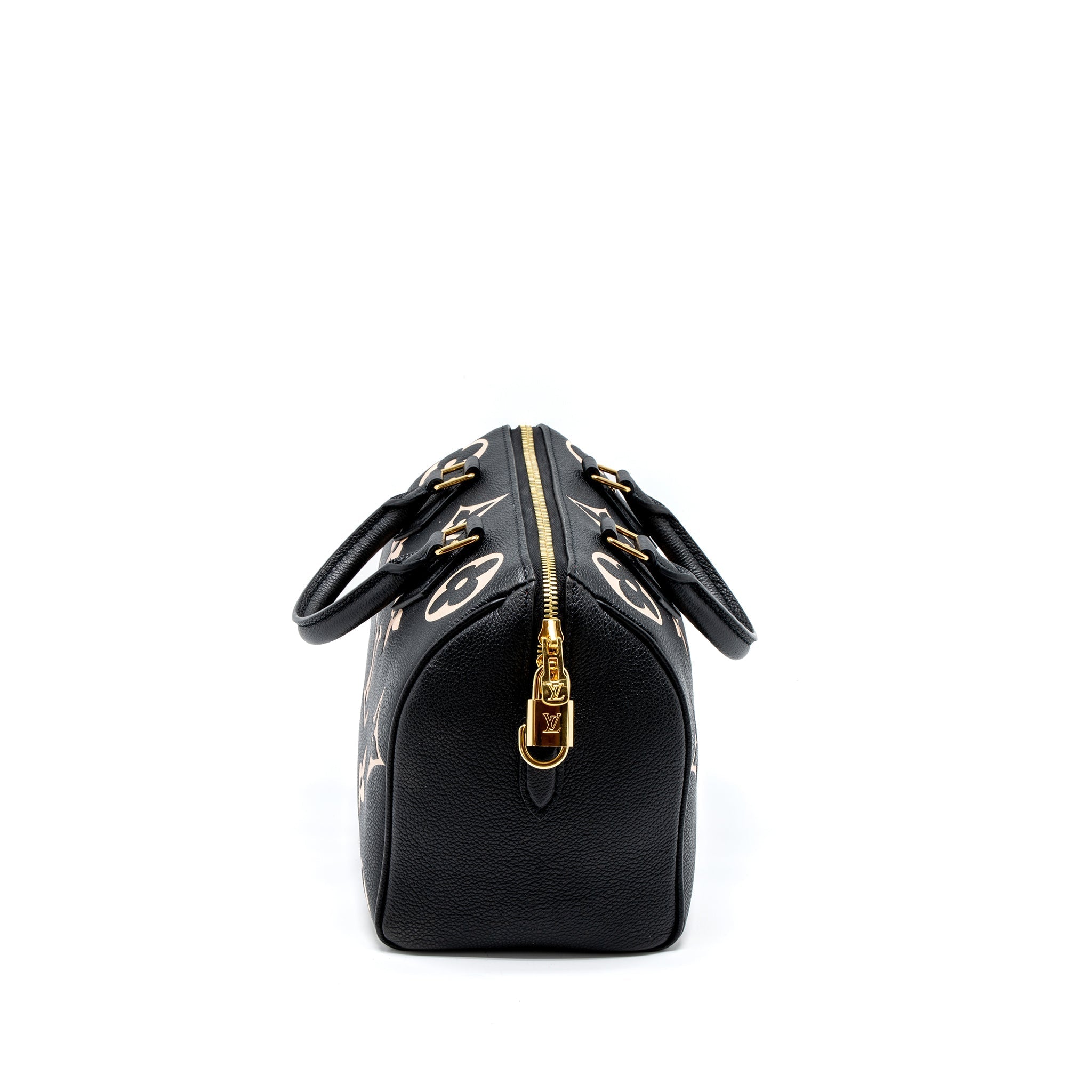 LOUIS VUITTON SPEEDY BANDOULIERE 25 BICOLOUR MONOGRAM EMPREINTE GHW (NEW VERSION)