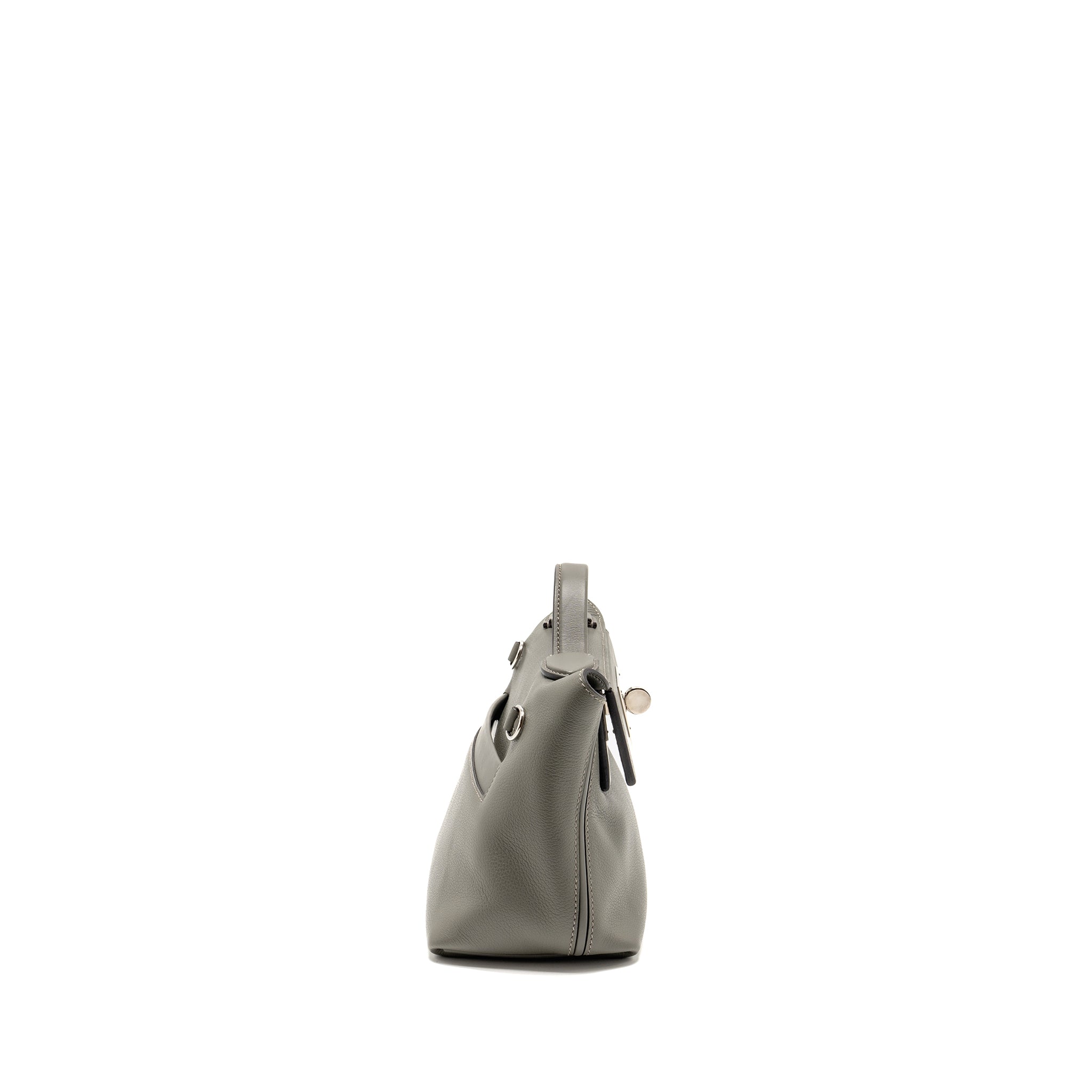 HERMES MINI 2424 24/24-21 BAG EVERCOLOR/SWIFT GRIS MEYER SHW