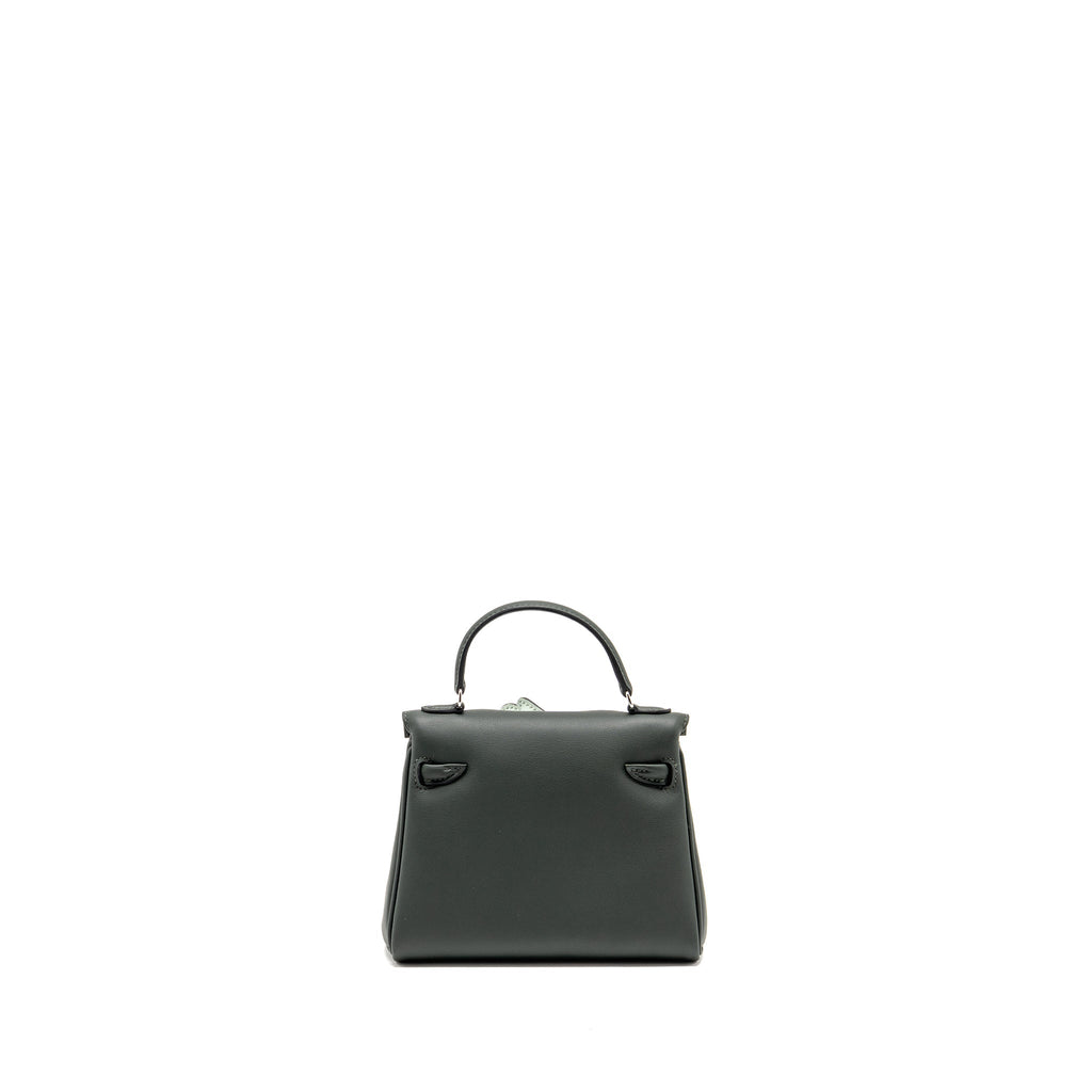 HERMES KELLY DOLE SWIFT VERT FONCE/VERT PEPPERMINT SHW