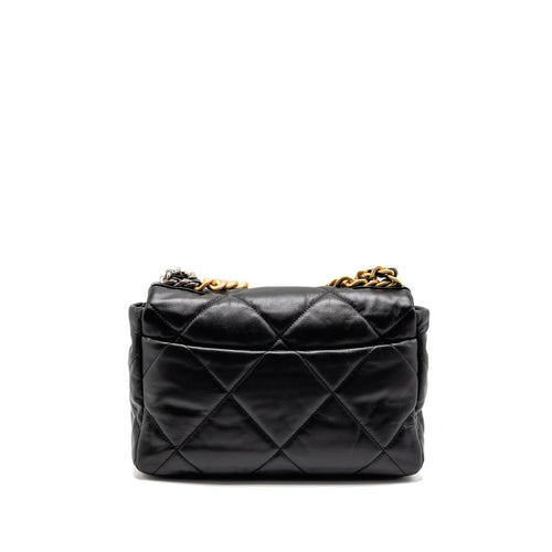 CHANEL LARGE 19 BAG GOATSKIN BLACK GHW