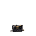 CHANEL MINI 19 WALLET ON CHAIN LAMBSKIN BLACK MULTICOLOUR HARDWARE (MICROCHIP)