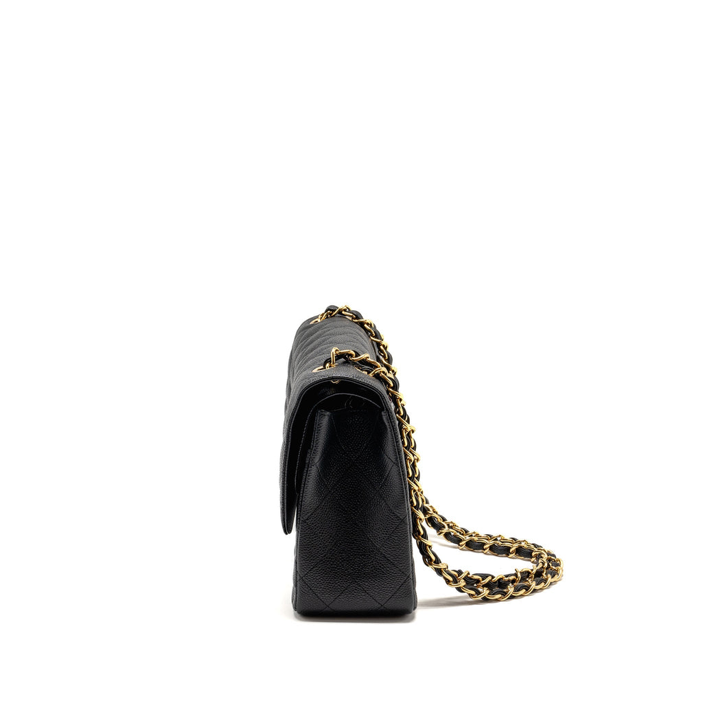 CHANEL JUMBO CLASSIC DOUBLE FLAP BAG CAVIAR BLACK GHW