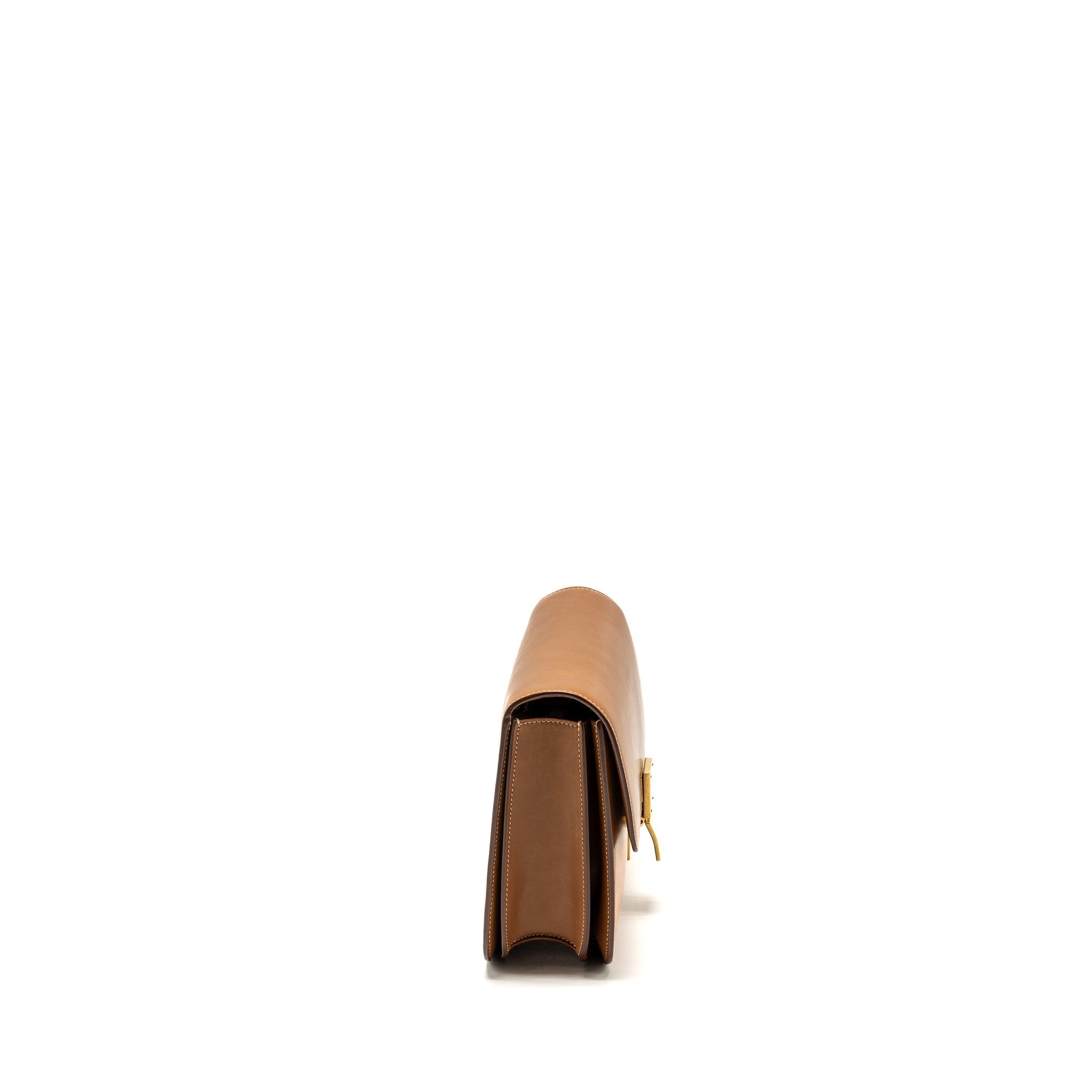 CELINE MEDIUM CLASSIC BOX BAG CALFSKIN BROWN GHW