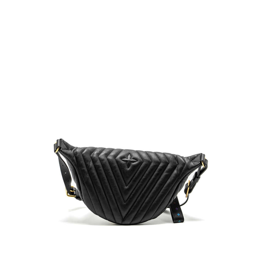 LOUIS VUITTON NEW WAVE BUMBAG CALFSKIN BLACK GHW