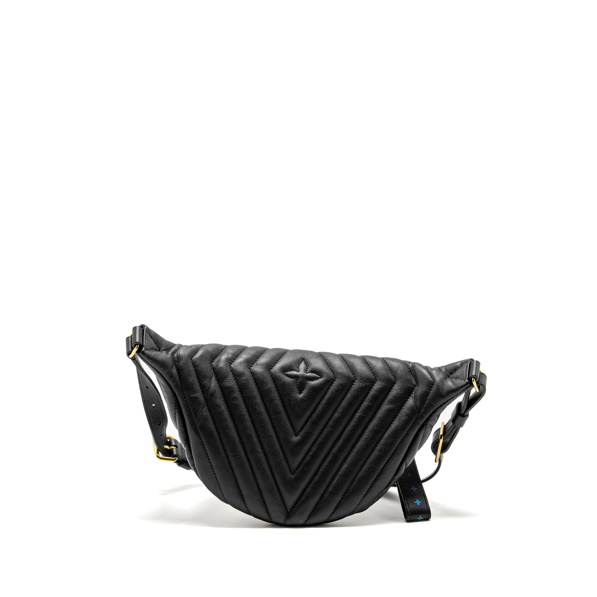 LOUIS VUITTON NEW WAVE BUMBAG CALFSKIN BLACK GHW