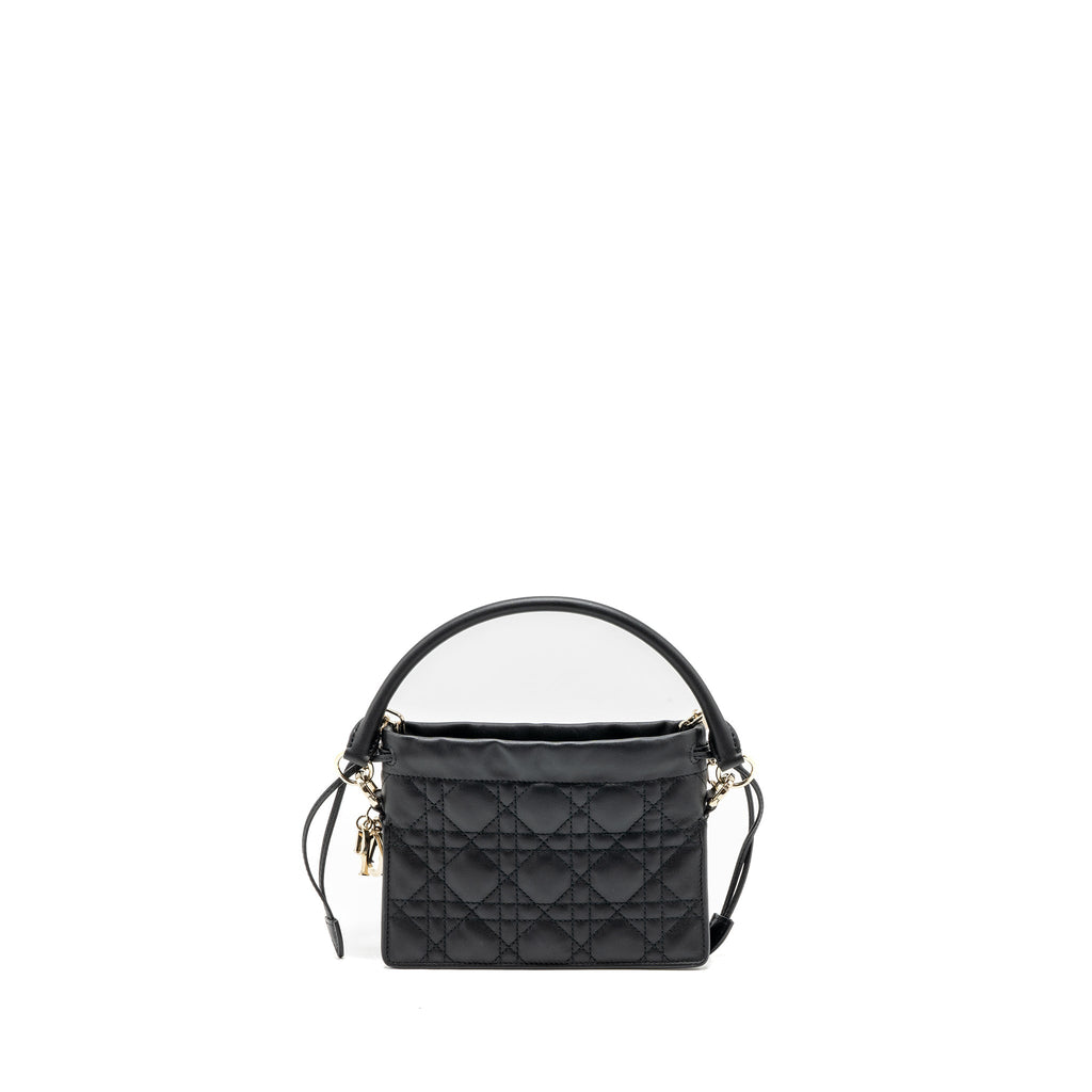 DIOR MILLY CROSSBODY BAG LAMBSKIN BLACK LGHW