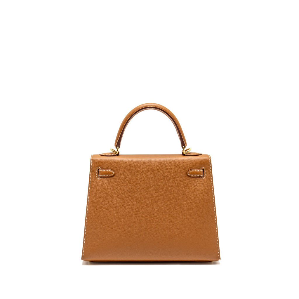 HERMES KELLY 25 EPSOM GOLD GHW