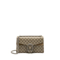 GUCCI DIONYSUS GG SHOULDER BAG GG SUPREME CANVAS / SUEDE BEIGE SHW