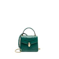 BVLGARI SERPENTI FOREVER TOP HANDLE CALFSKIN GREEN GHW