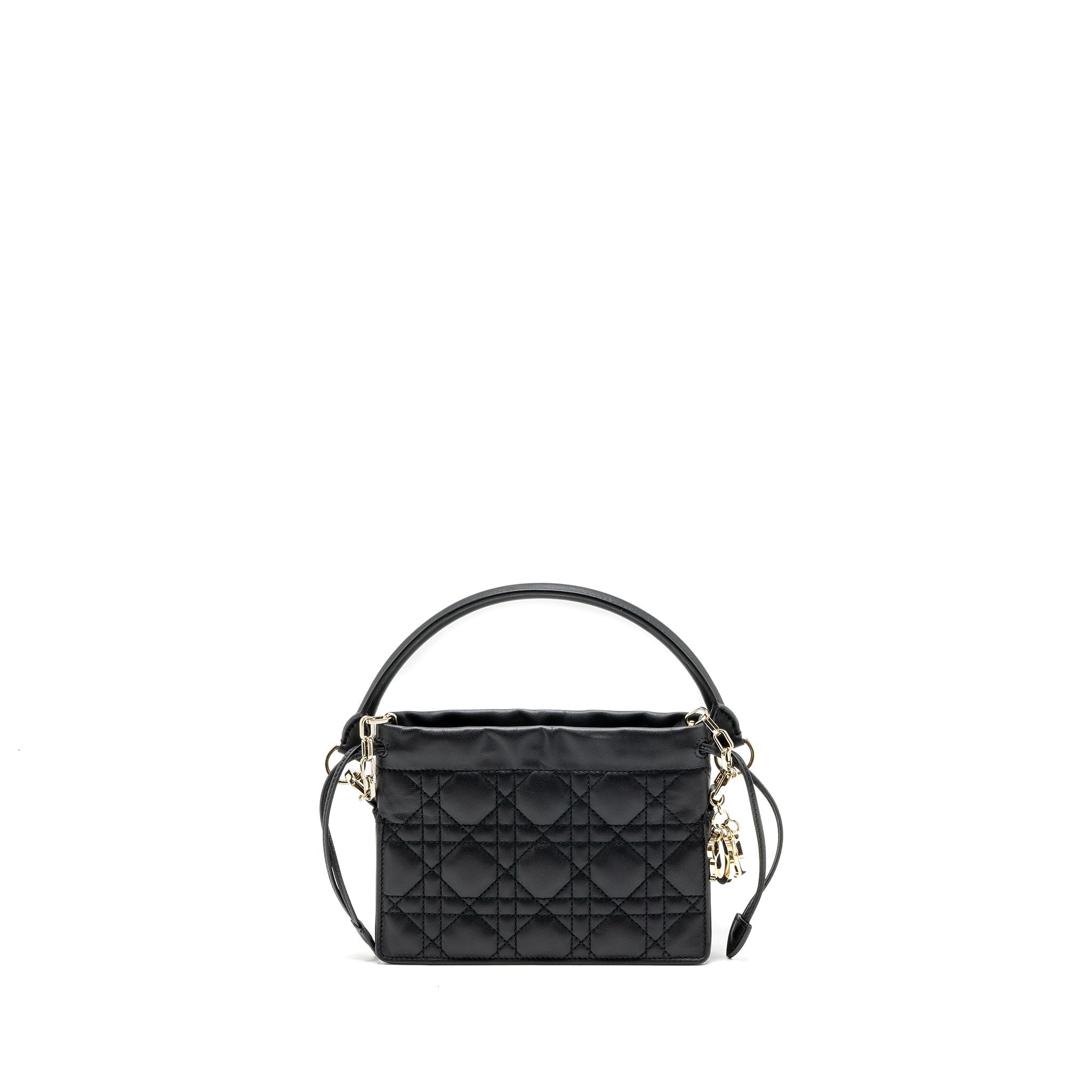 DIOR MILLY CROSSBODY BAG LAMBSKIN BLACK LGHW