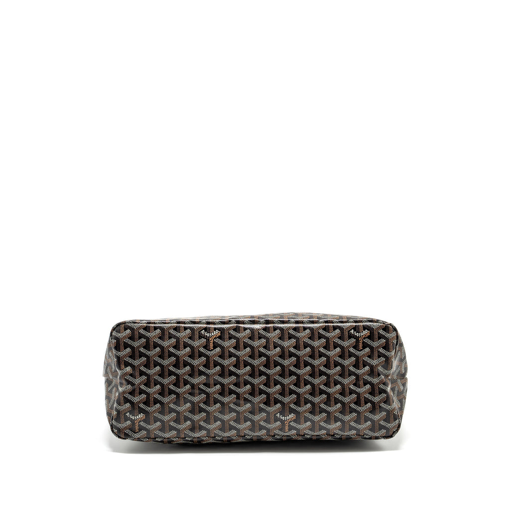 GOYARD BOHEME HOBO BAG GOYARDLINE CANVAS / CALFSKIN BLACK SHW
