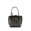 GOYARD MINI ANJOU TOTE BAG CANVAS / CALFSKIN BLACK SHW