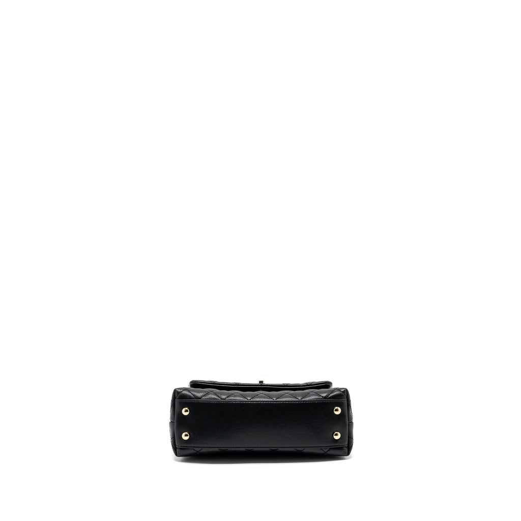 CHANEL SMALL COCO HANDLE CAVIAR BLACK LGHW