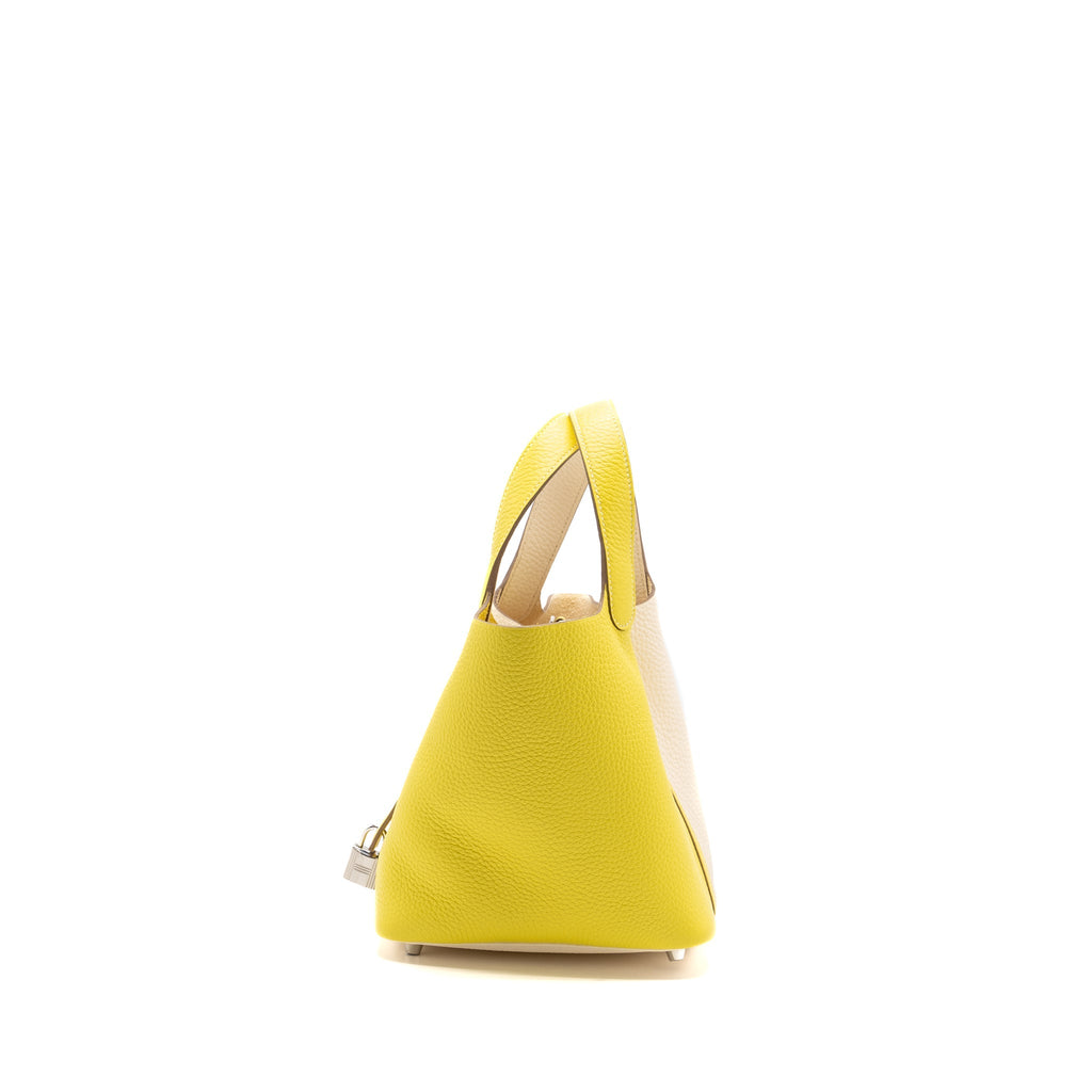 HERMES PICOTIN 18 CLEMENCE LIME/NATA SHW