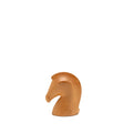 HERMES SAMARCANDE PAPERWEIGHT SOLID NATURAL MAHOGANY/SMOOTH TAURILLON LEATHER NATUREL