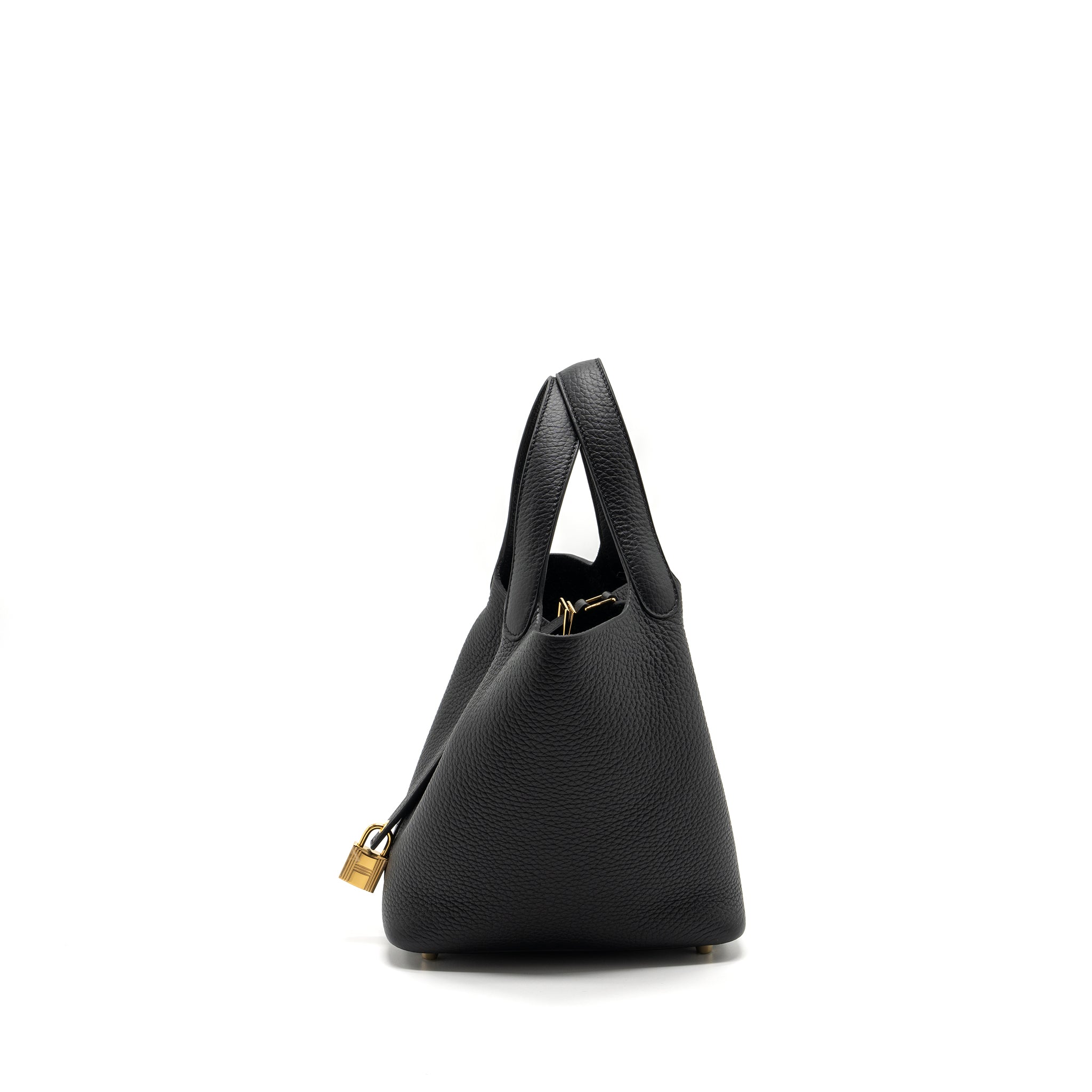 HERMERS PICOTIN 18 LOCK BAG CLEMENCE BLACK GHW